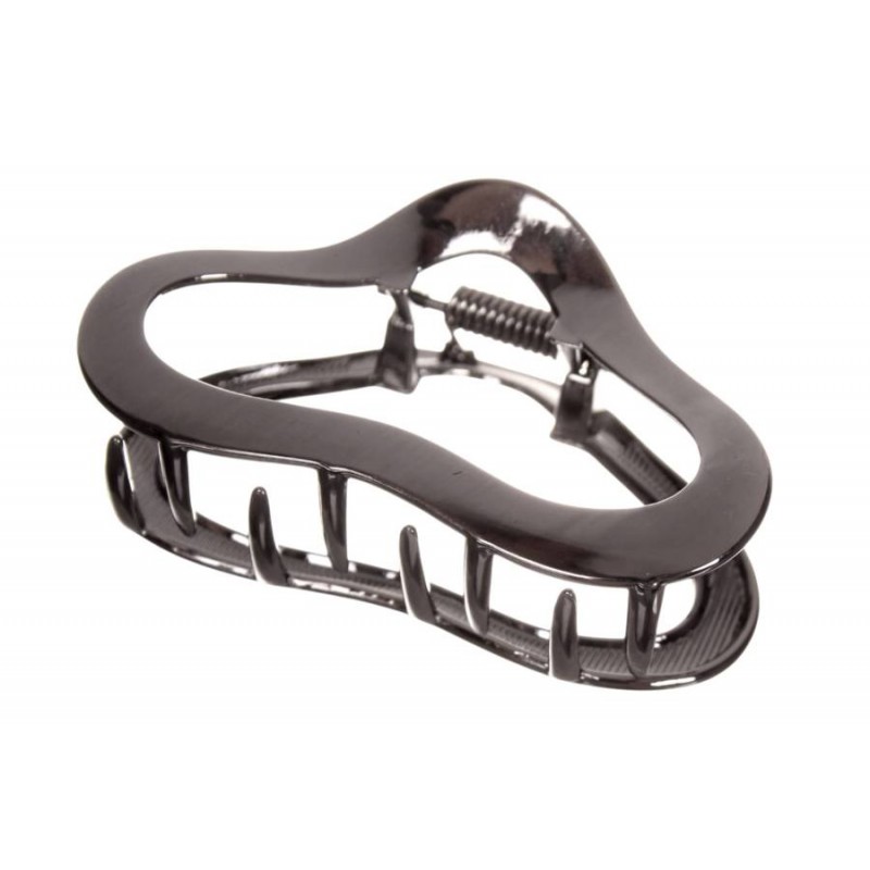 Краб для волос металлический  6см черный 1-213393