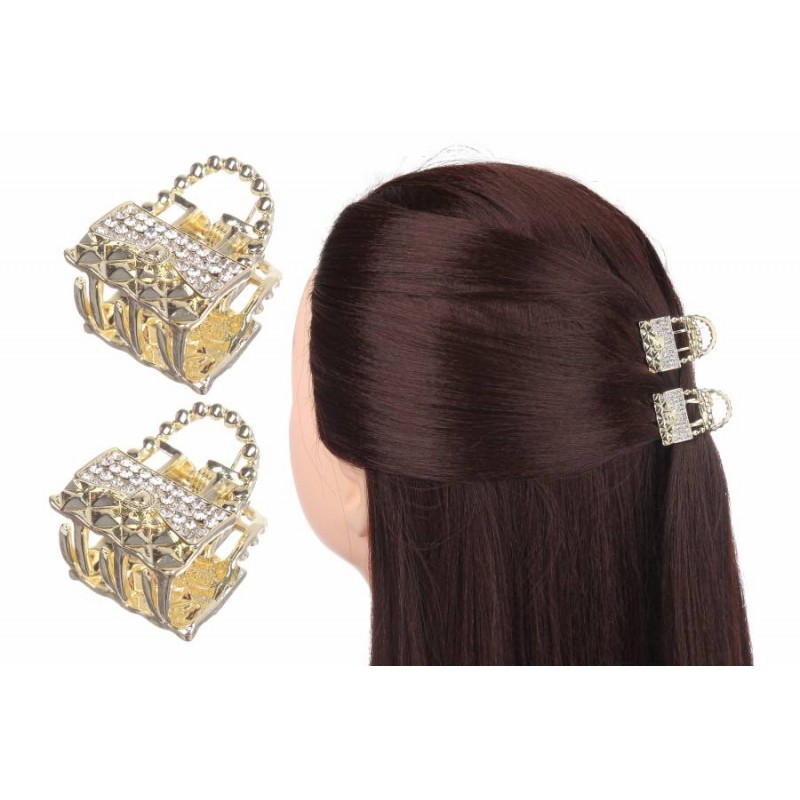 Краб для волос металлический 2,5 см 1-197532