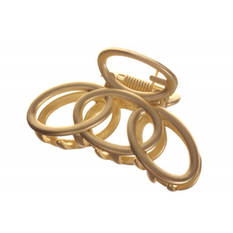 Краб для волос металлический  5см золото 1-213539