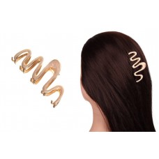 Краб для волос металлический  7см белый  1-213362