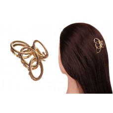 Краб для волос металлический  5см бронзовый  1-213508