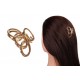 Краб для волос металлический  5см бронзовый  1-213508