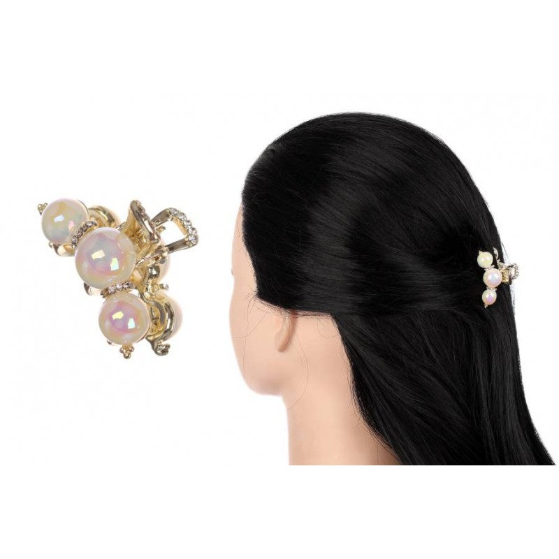 Краб для волос металлический 