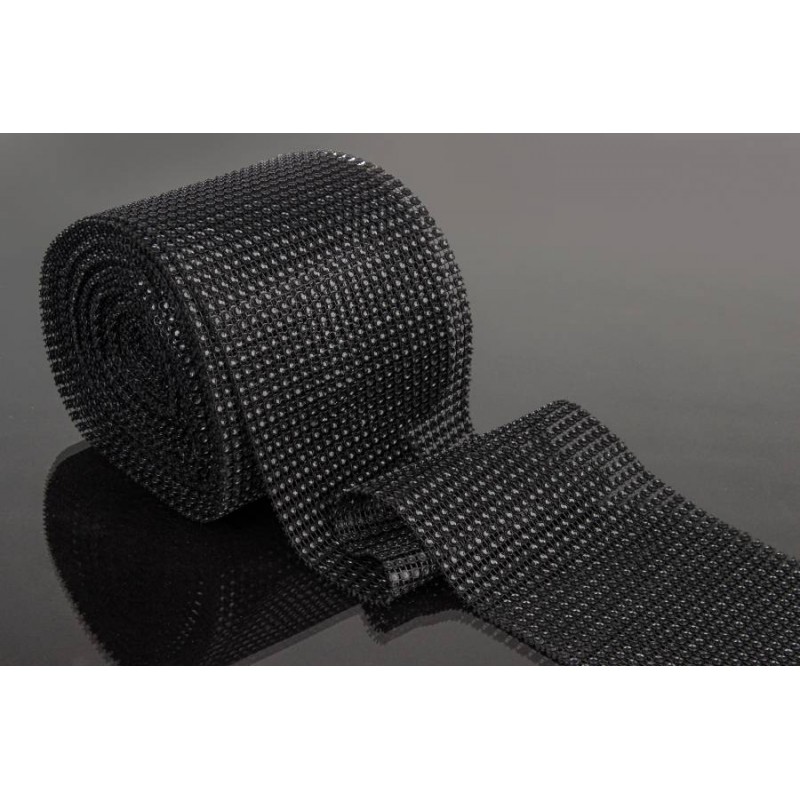 Лента алмазная с имитацией камней (черная)  5-71654