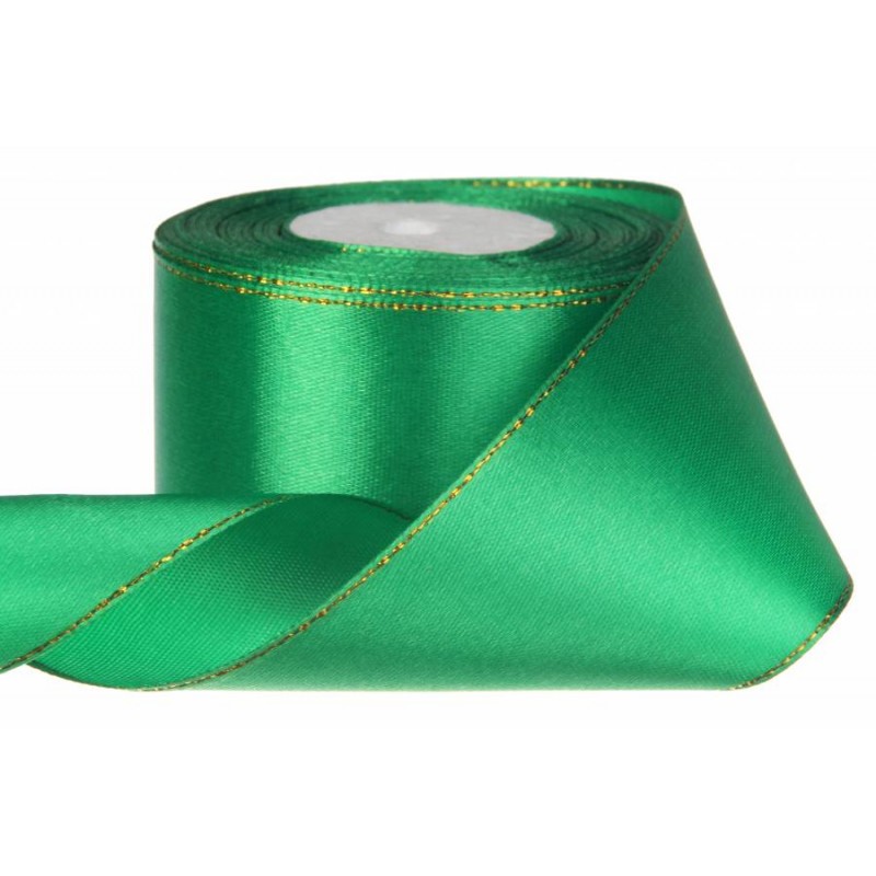 Лента атласная с люрексом 50 мм (#019)