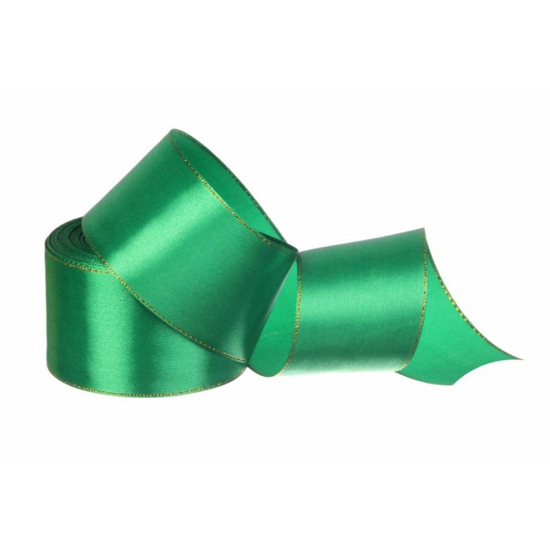 Лента атласная с люрексом 50 мм (#019)