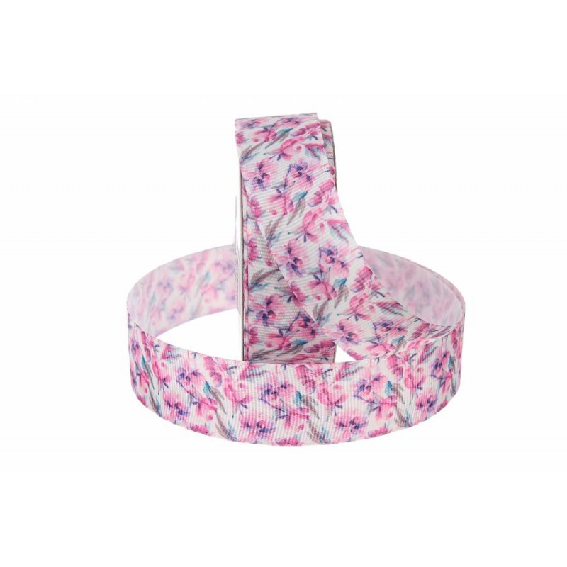 Лента репсовая декоративная (2,5см х 18м)  5-75478