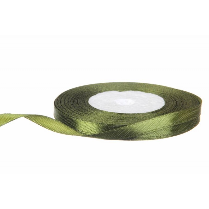 Лента атласная 7 мм (#108) (оливковый)