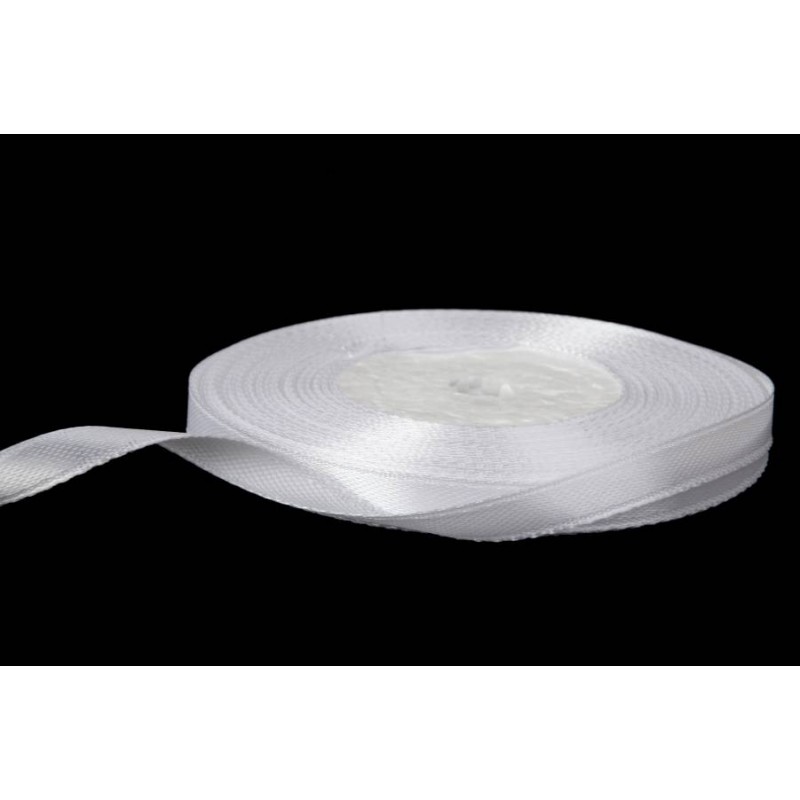 Ленточка атлас 7мм-23м(01) 58-001