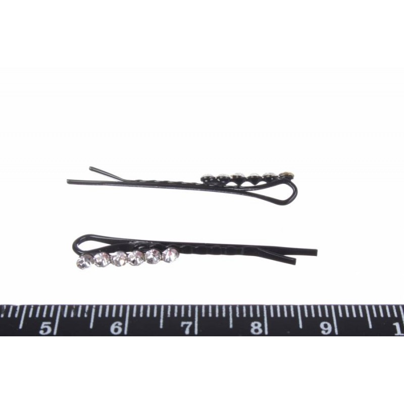 Невидимка черная 3,5см 1-188189