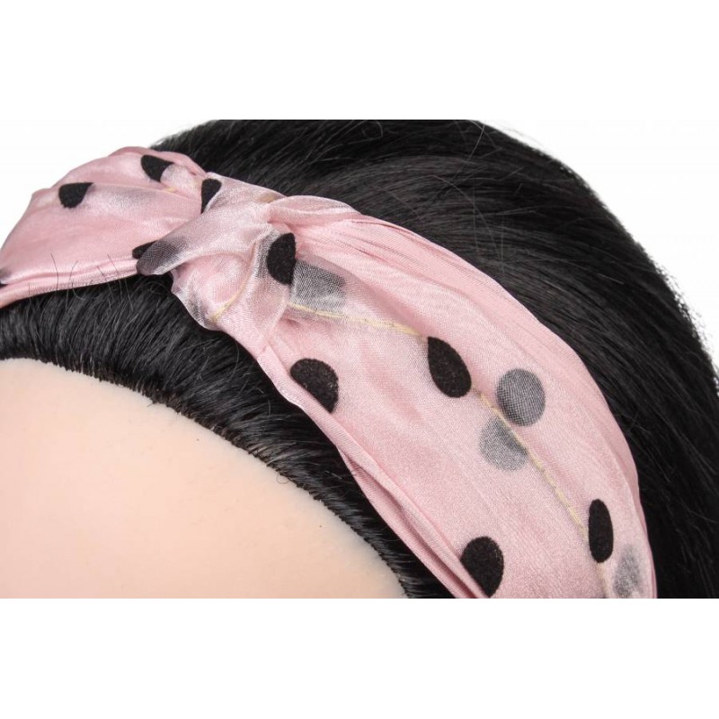 Ободок-чалма розовый 1-187724