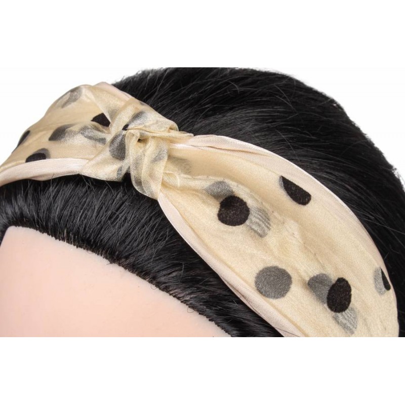 Ободок-чалма бежевый 1-187717