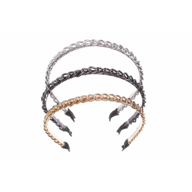 Ободок-цепочка металлический (1см) 1-192452