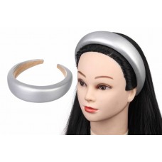 Ободок пластиковый серебро  1-192490