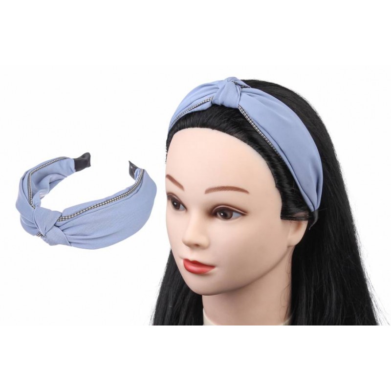 Ободок-чалма синий 1-187700