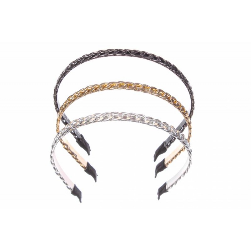 Ободок-цепочка металлический (0,8см) 1-192445