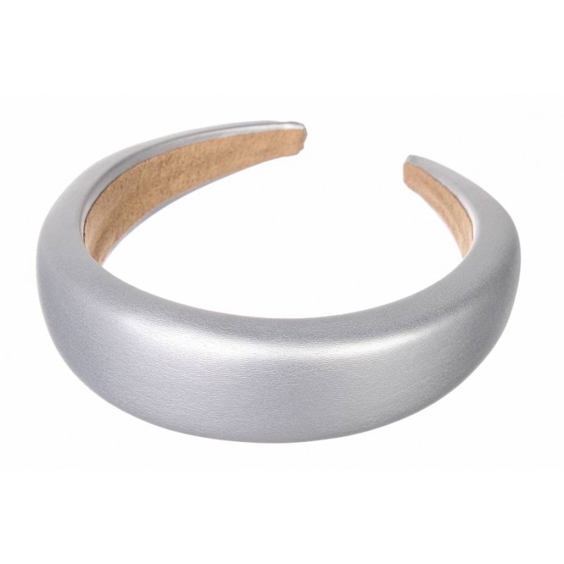 Ободок пластиковый серебро  1-192490