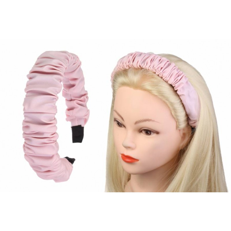 Ободок пластиковый розовый (3см) 1-192643