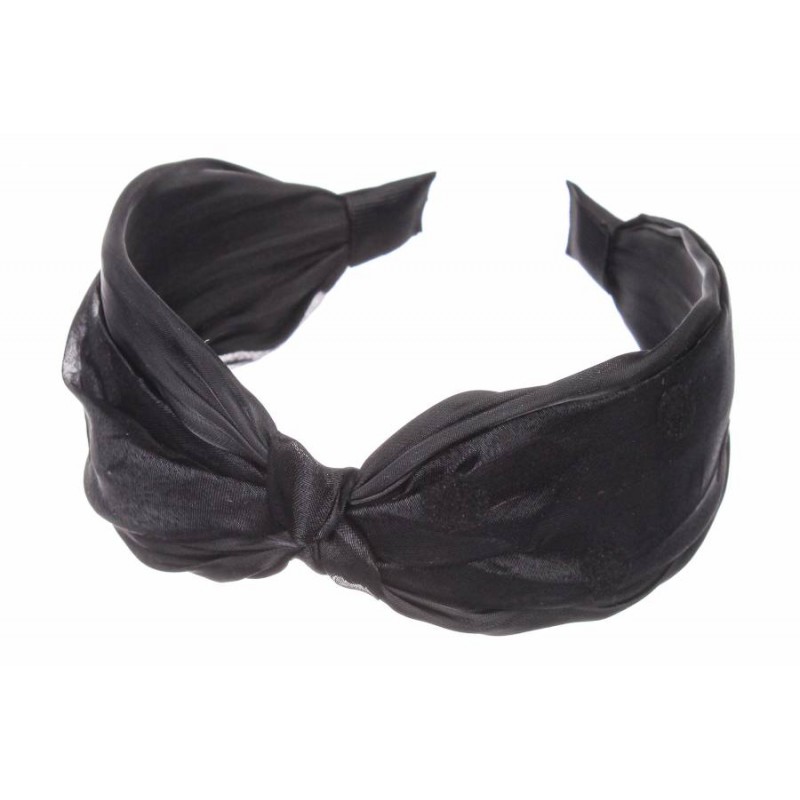 Ободок-чалма черный 1-187731