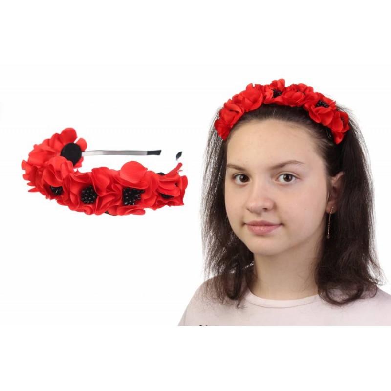 Ободок с цветами 1-61819