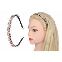 Ободок металлический с украшениями золото 1-202953