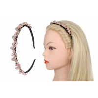 Ободок металлический с украшениями золото 1-202878