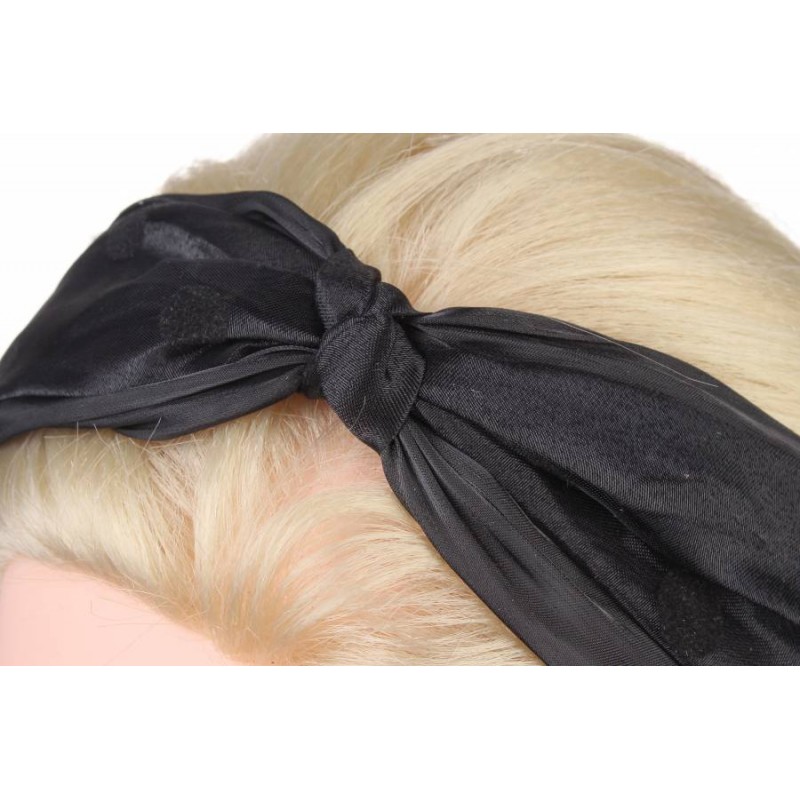 Ободок-чалма черный 1-187731