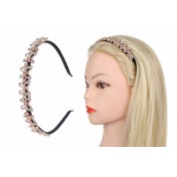 Ободок металлический с украшениями золото 1-202977