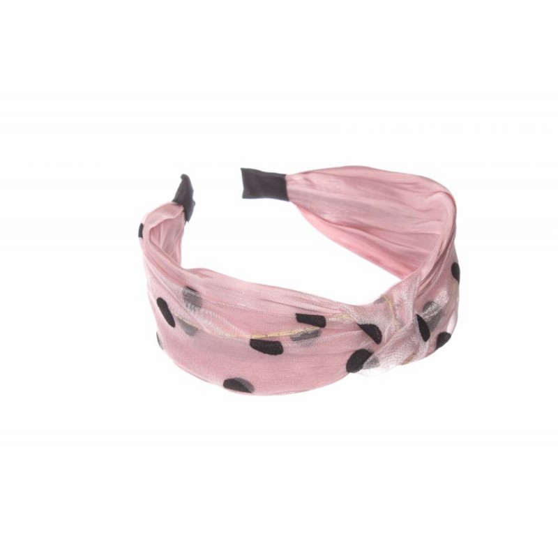 Ободок-чалма розовый 1-187724