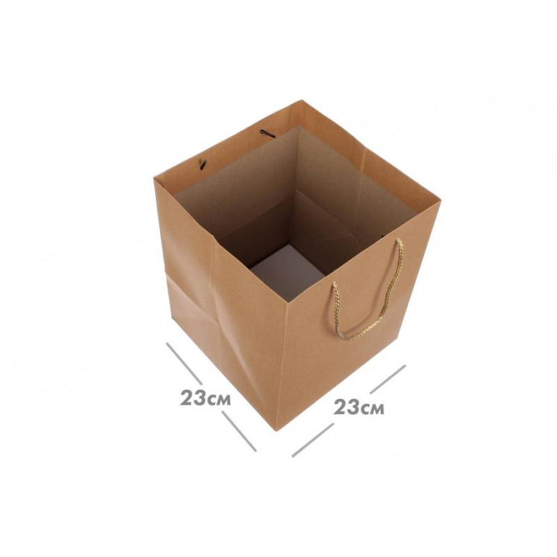 Пакет картонный горизонтальный (23*28*23см) 210г/м² 3123-3578