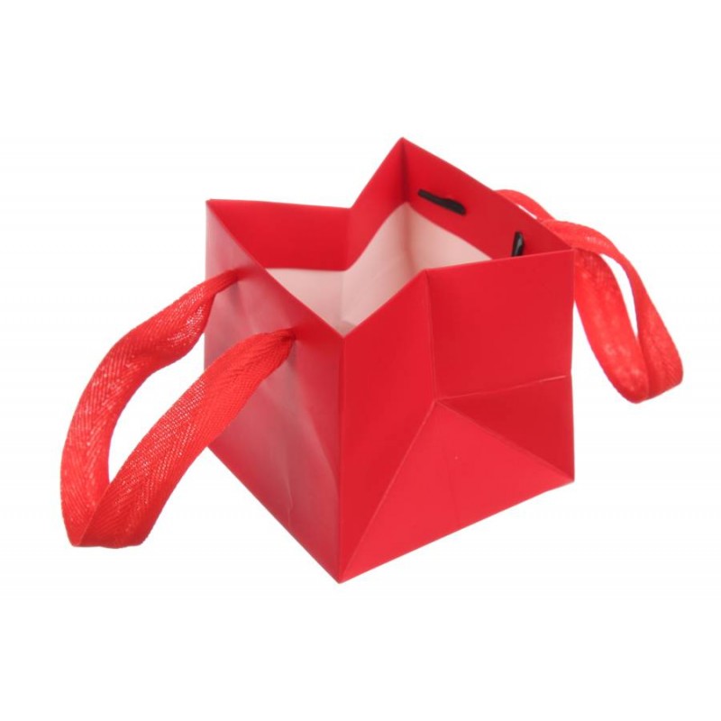 Пакет картонный (10*10*10см) красный 3123-8825