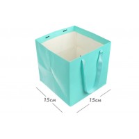 Пакет картонный (15*15*15см) минт 3123-8917