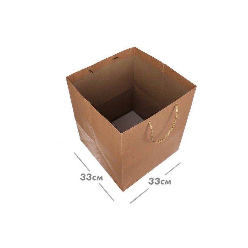 Пакет картонный горизонтальный (33*38*33см) 210г/м² 3123-3585