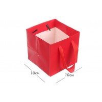 Пакет картонный (10*10*10см) красный 3123-8825