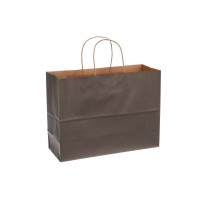 Паперовий пакет бурий з ручками (320*120*245 мм) сірий 2-66926595