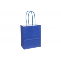 Пакет крафт однотонный вертикальный (15*12*6см) 120г/м² синий 3123-8405