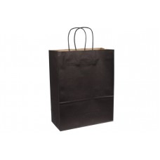 Пакет крафт однотонный вертикальный (32*26*12см) 120г/м² черный 3123-8726