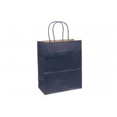 Пакет крафт однотонный вертикальный (27*22*11см) 120г/м² темно-синий 3123-8573