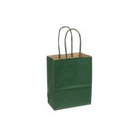Пакет крафт однотонный вертикальный (15*12*6см) 120г/м² темно-зеленый 3123-8412