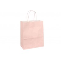 Пакет крафт однотонный вертикальный (27*22*11см) 120г/м² розовый 3123-8610