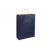 Бумажный пакет бурый с ручками (320*120*420 мм) тем. синий 2-66926489