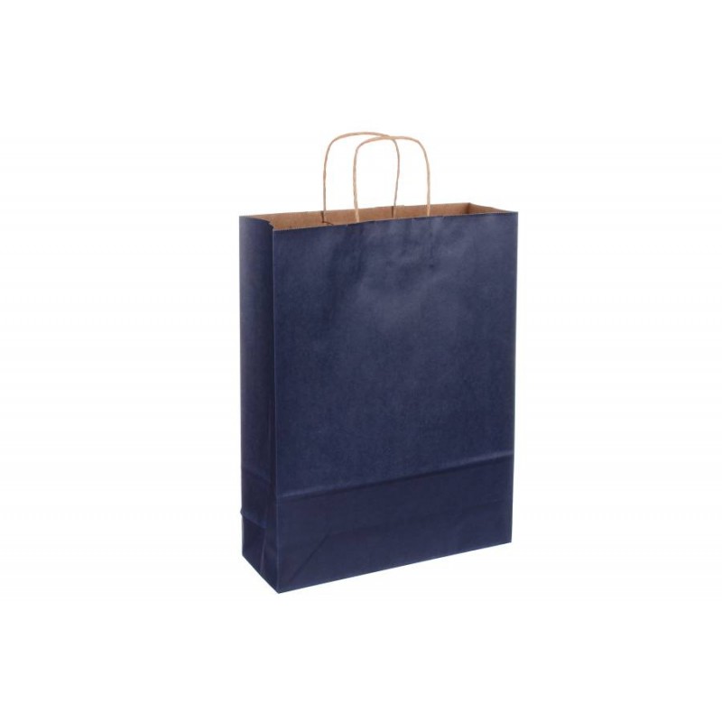 Бумажный пакет бурый с ручками (320*120*420 мм) тем. синий 2-66926489