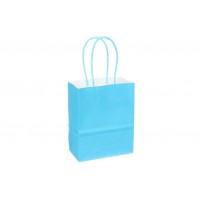 Пакет крафт однотонный вертикальный (15*12*6см) 120г/м² голубой 3123-8399