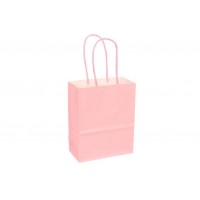 Пакет крафт однотонный вертикальный (15*12*6см) 120г/м² розовый 3123-8474