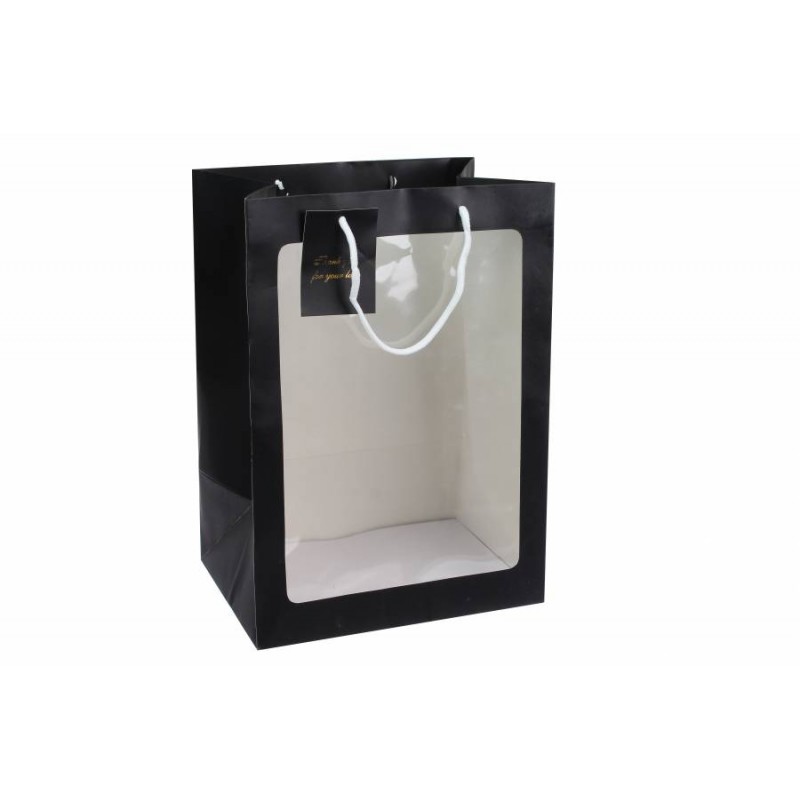 Плайм пакет черный  (25*18*35см) 31-12434