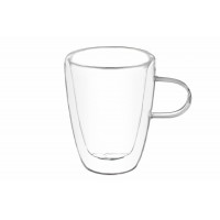 Чашка стеклянная с двойным дном 330ml 671-019