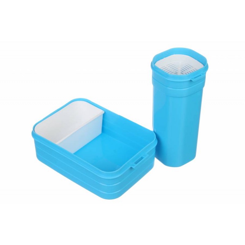 Ланч-бокс с голубой бутылкой 920ml + 589ml 64-21-540
