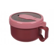 Ланч-бокс 850ml бордо (18×14.5×9.6см) 64-21-1516