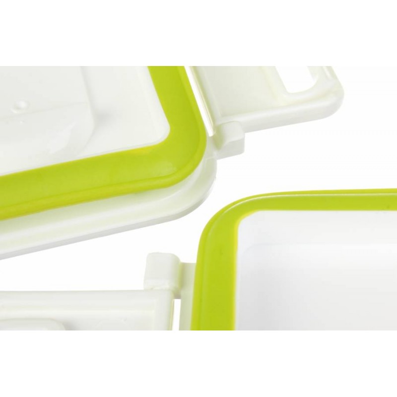 Ланч-бокс с бутылкой зеленый 960ml + 510ml 64-21-588