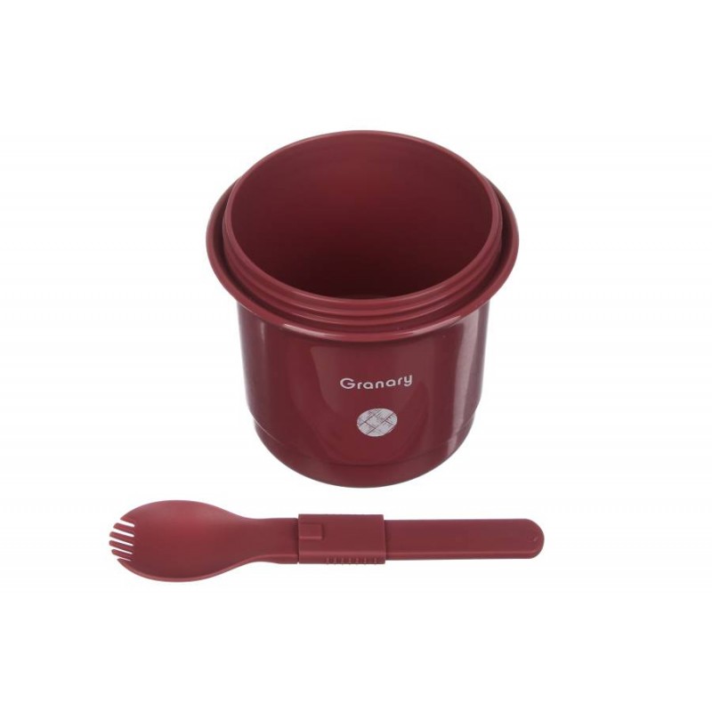 Ланч-бокс 550ml бордо (11.2×11.2×12.2см) 64-21-1486